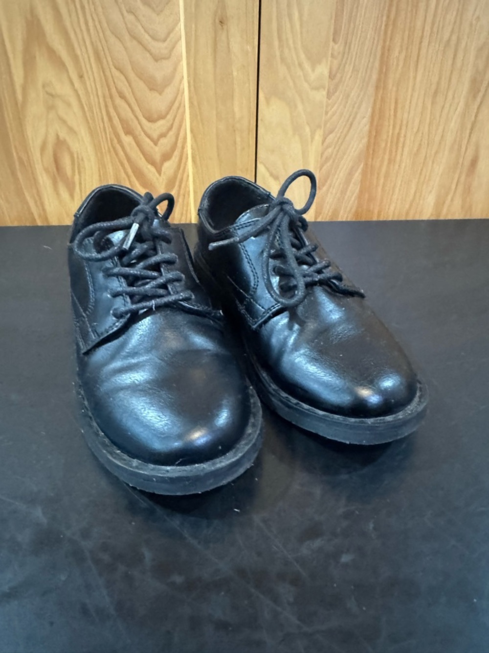 The Children's Place Black Kids' Dress Lace-Up Shoes